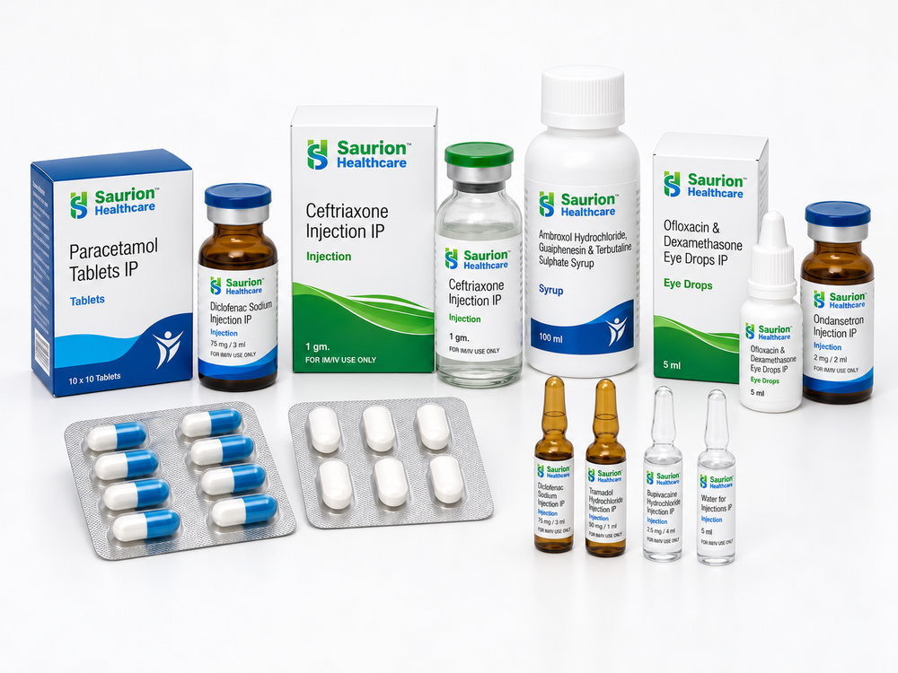 Saurion international healthcare product range