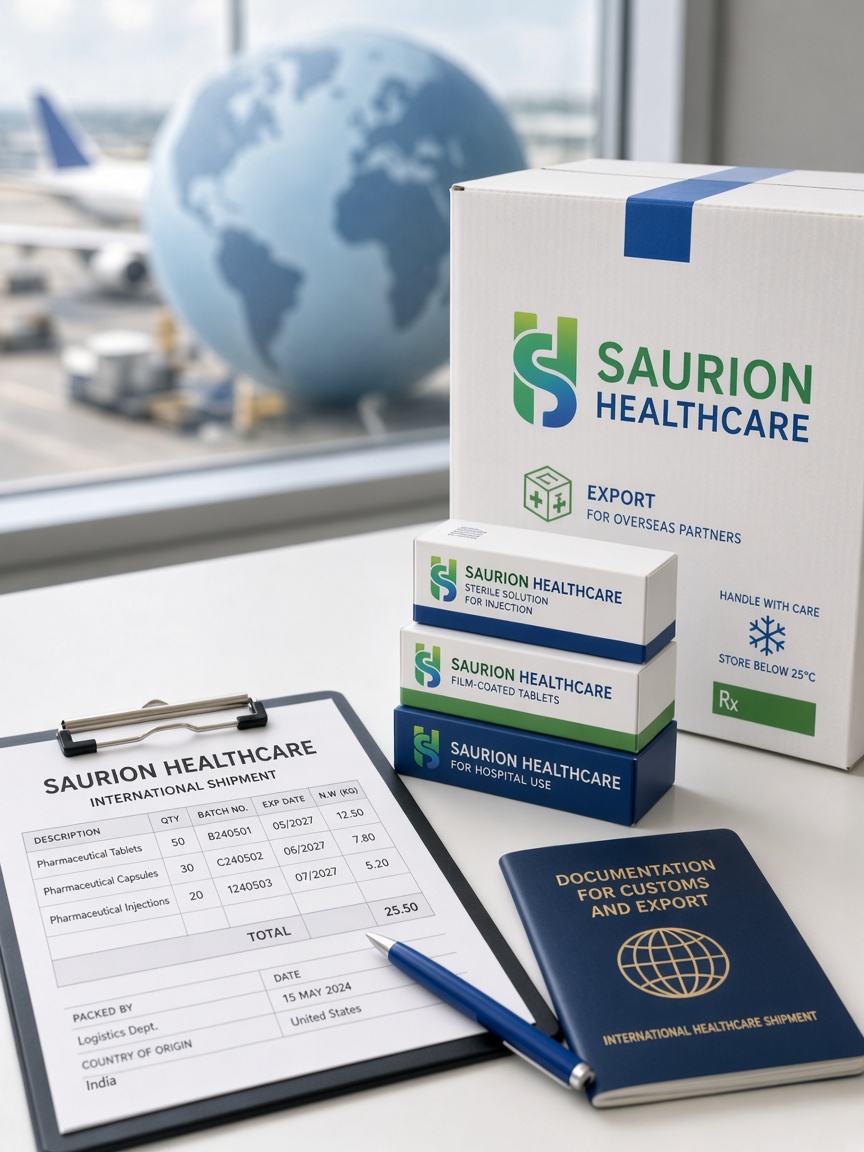 International — Saurion Healthcare export for overseas partners